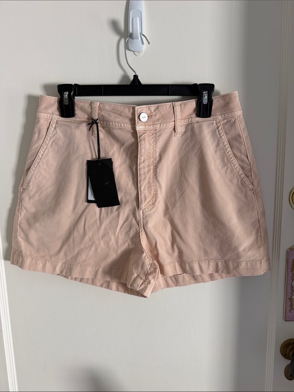 Paige twill cotton shorts